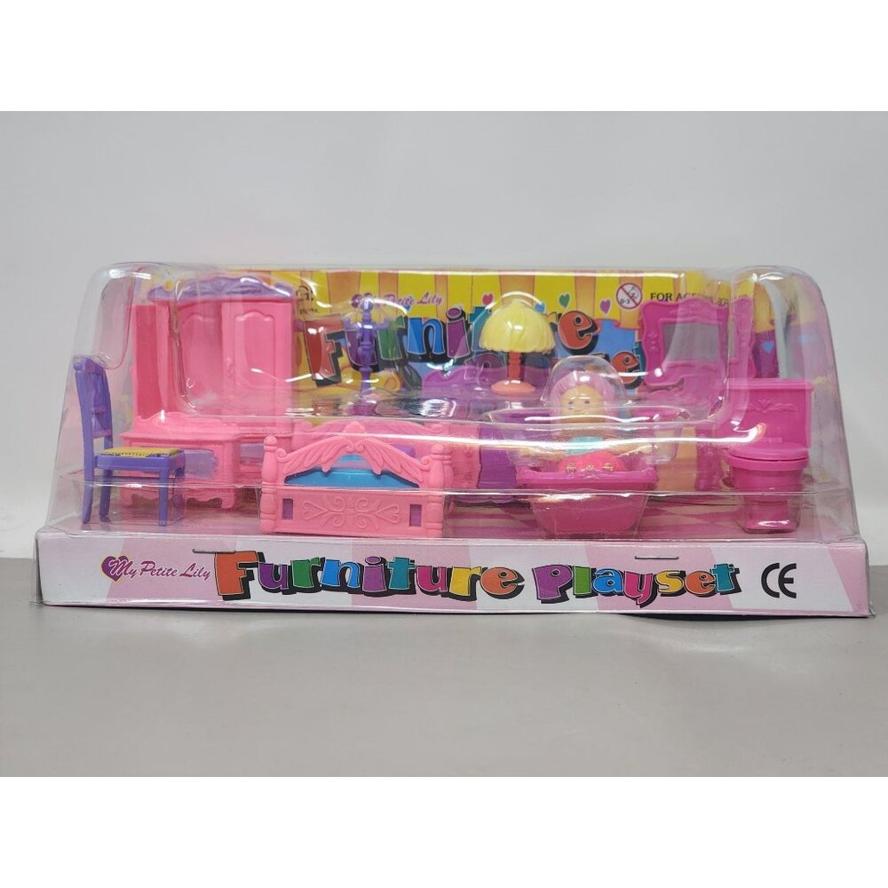My Petite Lily Vintage Furniture‎ Playset Bedroom/Bathroom Little Girl